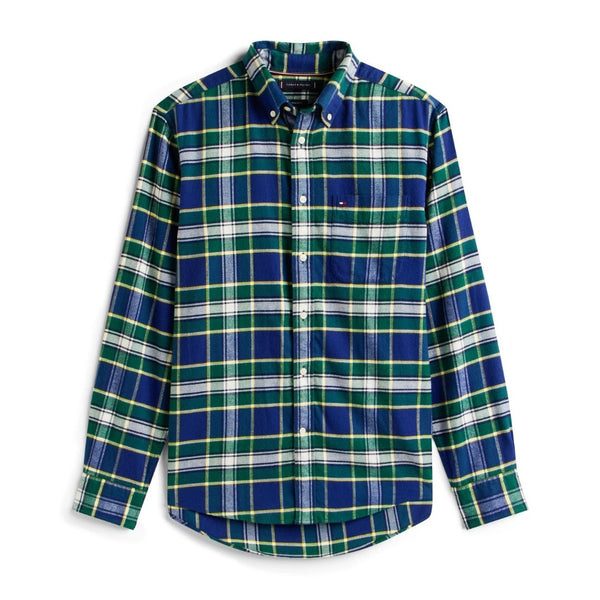 Tommy Hilfiger Hero Flannel Tartan Shirt - Green