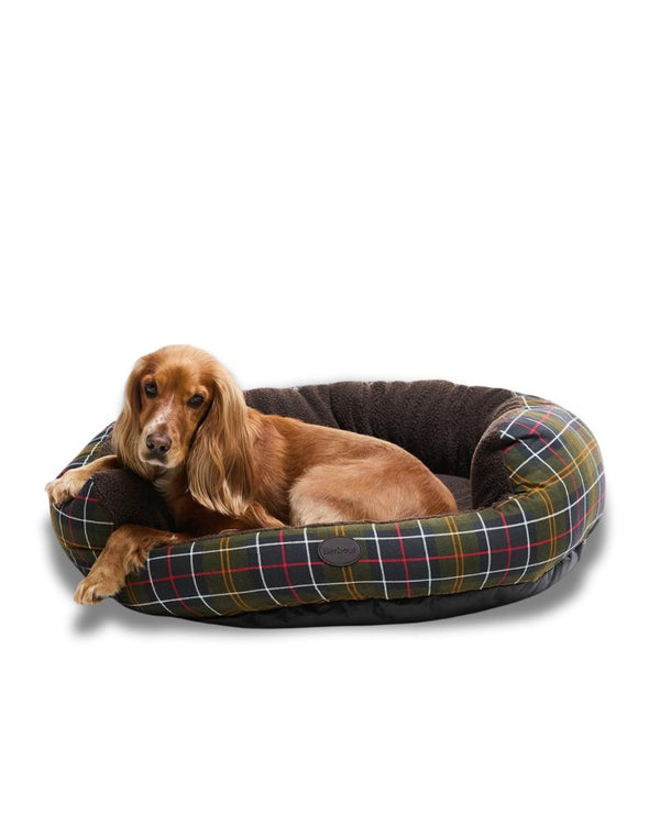 Barbour Dog Snuggle Bed 35" - TARTAN