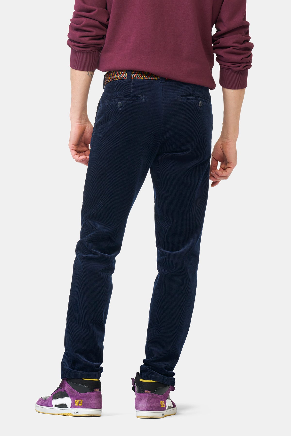 Meyer 'Roma' Soft Corduroy Trousers - Navy