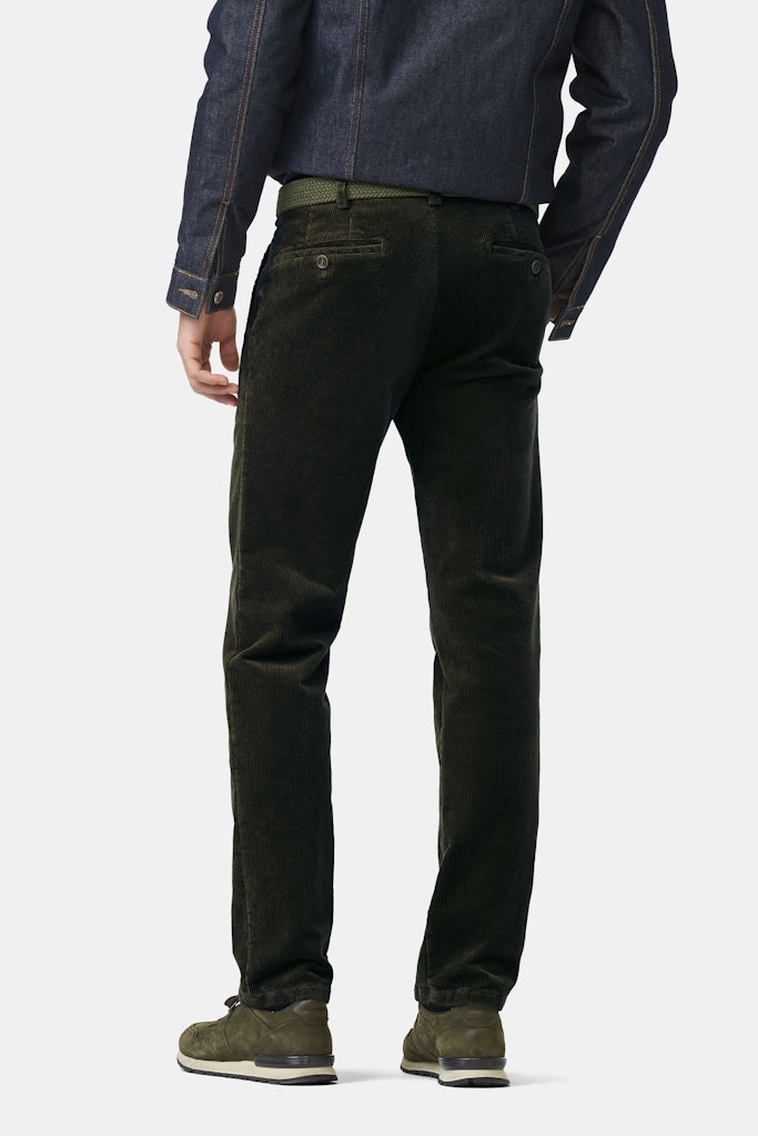 Meyer 'Roma' Soft Corduroy Trousers - Green
