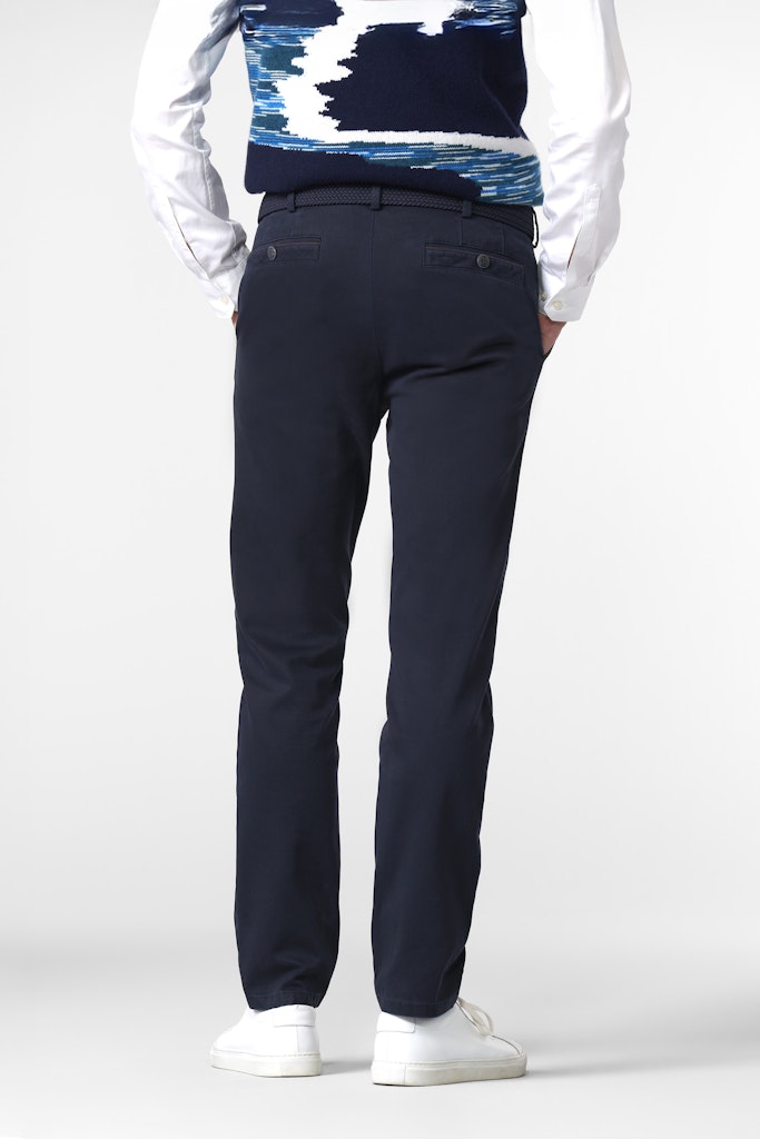Meyer 'New York' Organic Cotton Chino - Navy