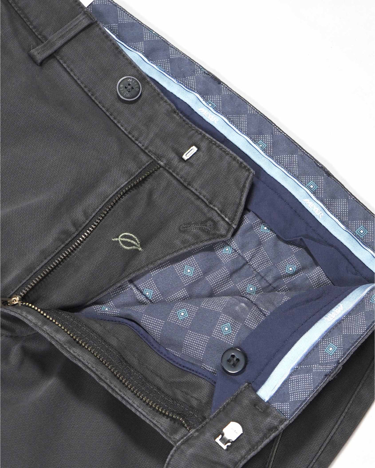 Meyer 'New York' Organic Cotton Chino - Grey