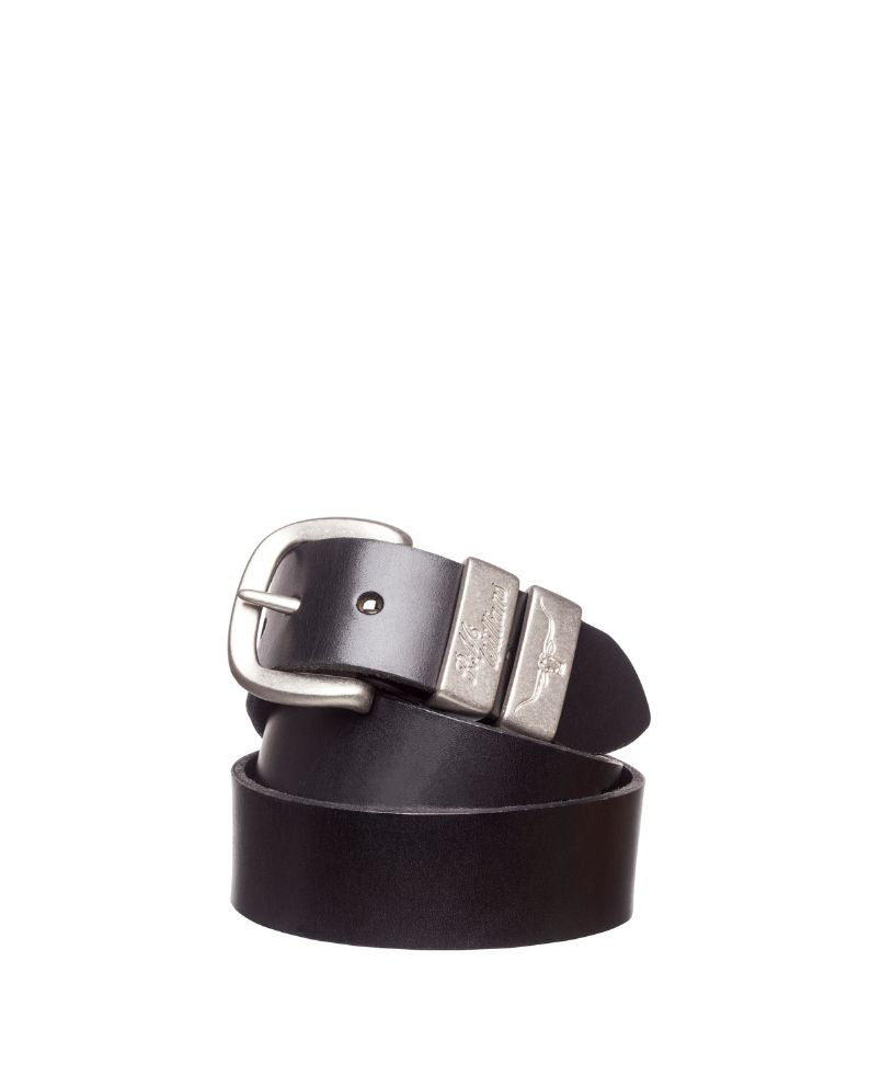 R.M. Williams 1 1/2" 3 Piece Solid Hide - Black
