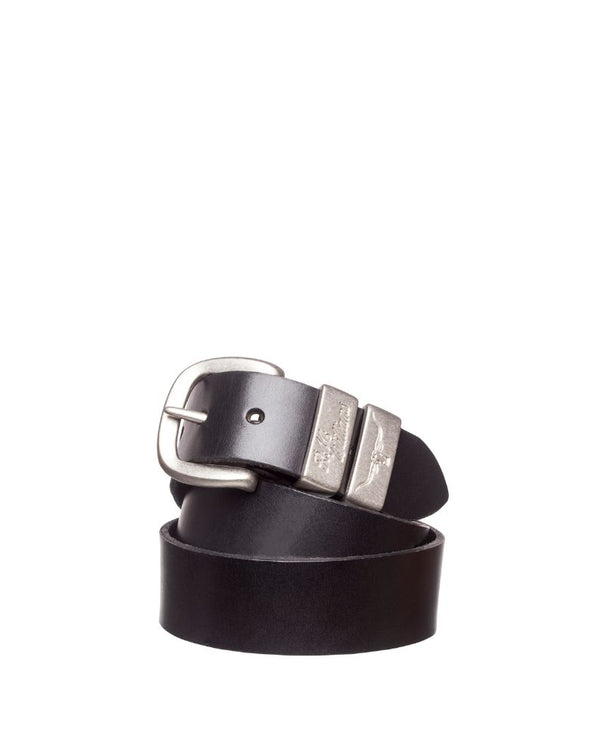 R.M. Williams 1 1/2" 3 Piece Solid Hide - Black