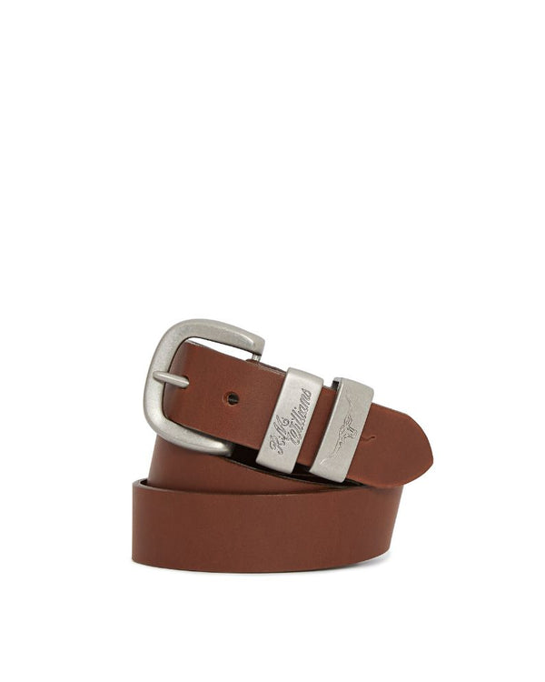 R.M. Williams 1 1/2" 3 Piece Solid Hide Belt - Dark Tan