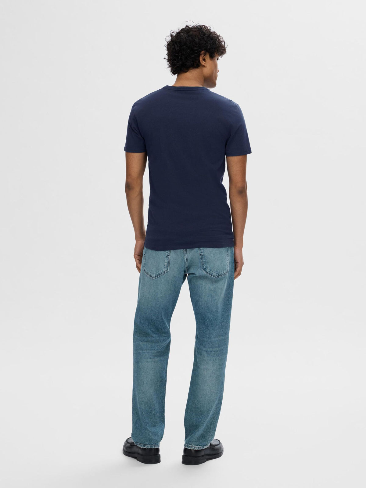 Selected Homme Short Sleeve T-Shirt - Navy