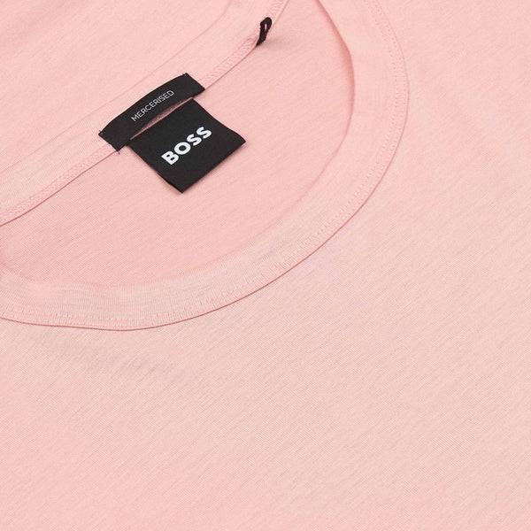 Boss Black Thompson Mercerised Cotton T-Shirt - Pink