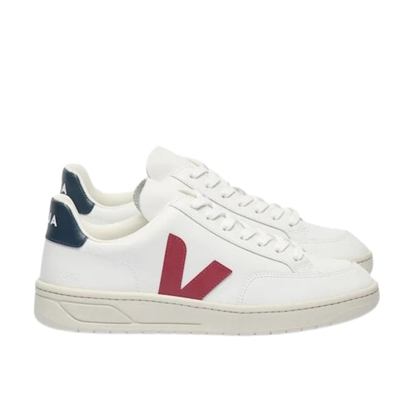 Veja V-12 Leather Extra White Marsala Nautico