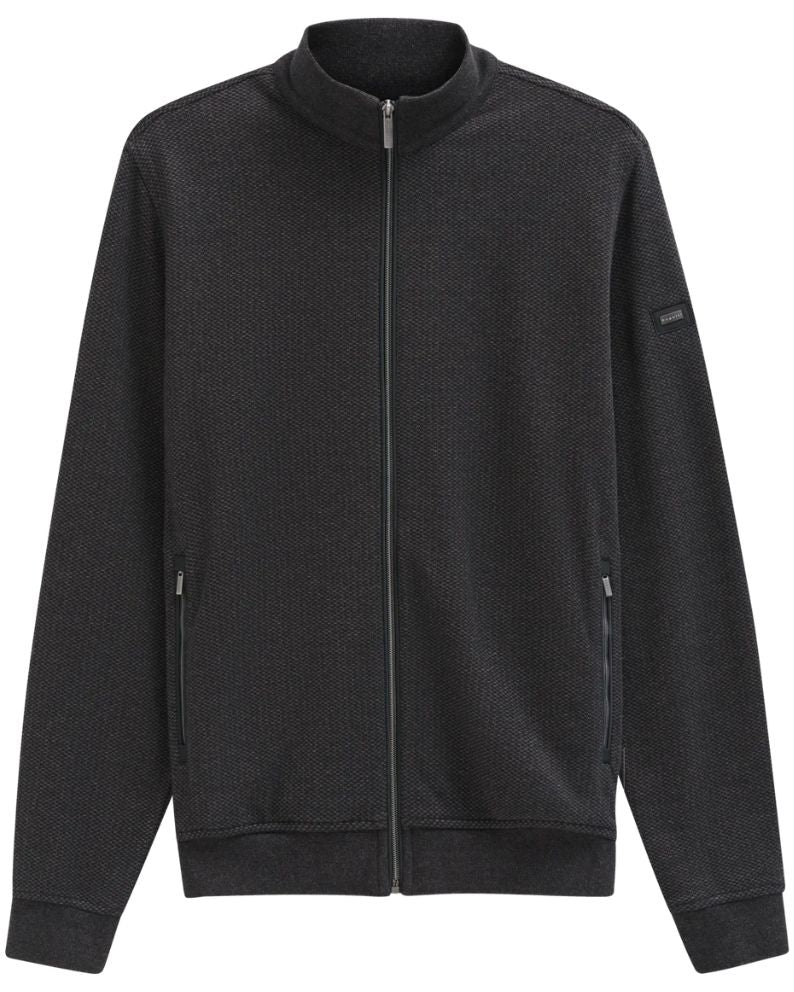 Bugatti Zip Thru Knitted Jacket - Brown