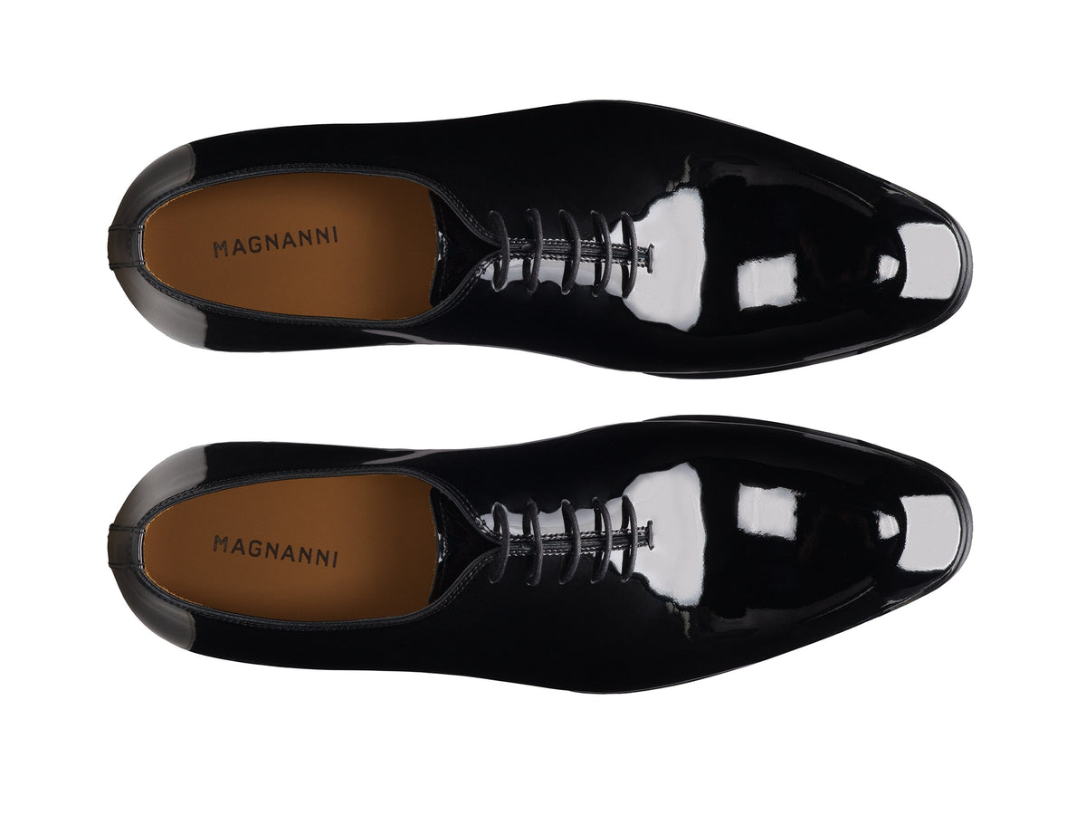 Magnanni Fleur Patent Leather Shoe - Black