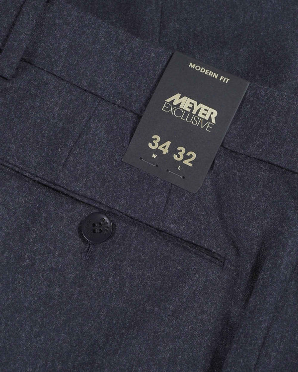 Meyer Ultimate Flannel Bonn Trousers - Blue