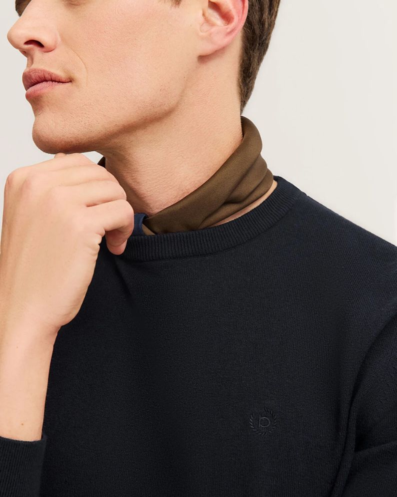 Bugatti Crew Neck Sweater - Navy