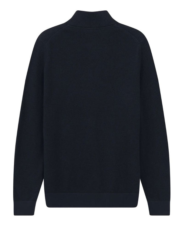 Bugatti Zip Neck Sweater - Navy
