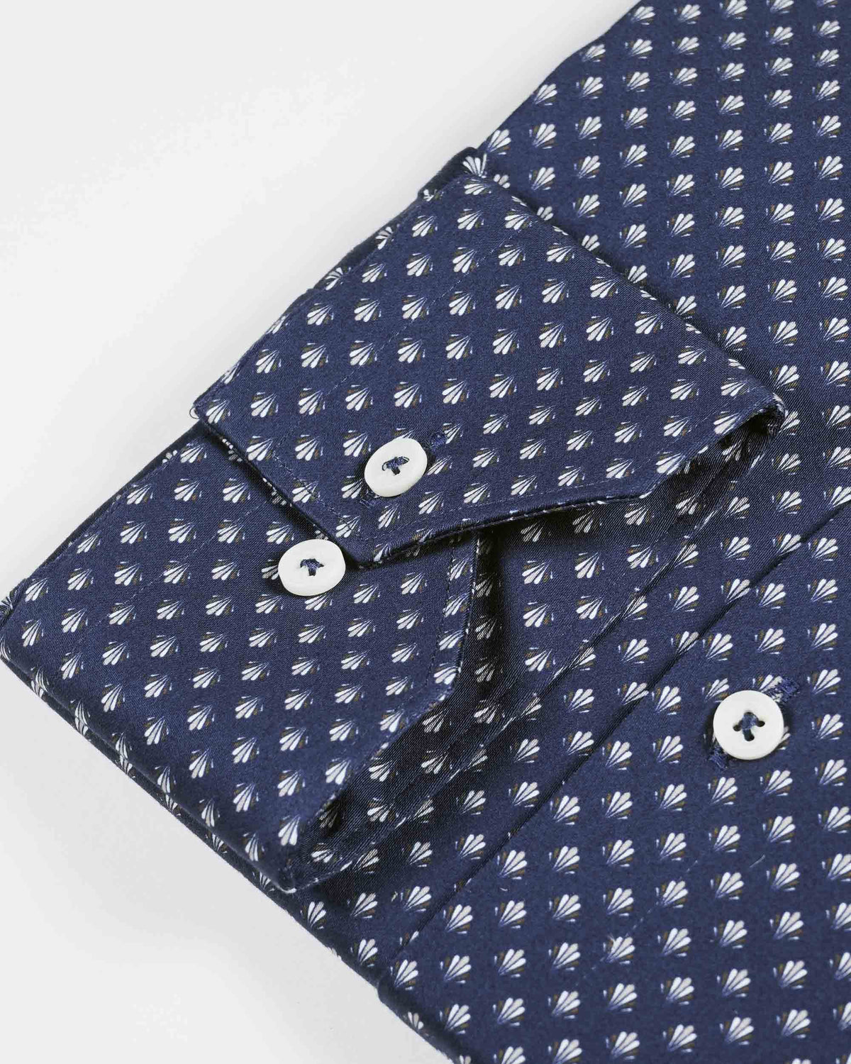 Giordano 'Maggiore' Long Sleeved Modern Fit Printed Shirt - Navy