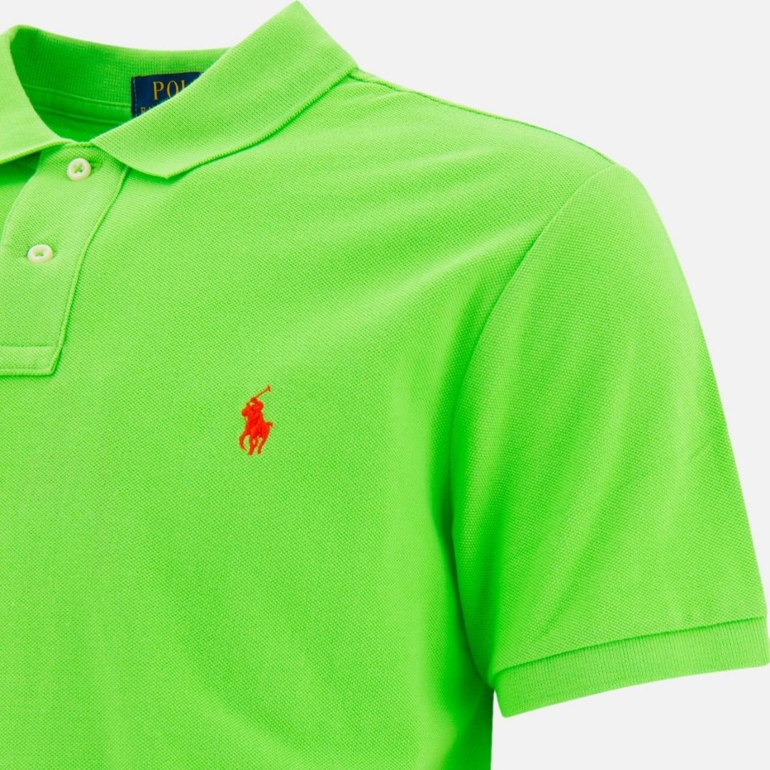 Polo Ralph Lauren Iconic Mesh Polo Shirt - Kiwi Green