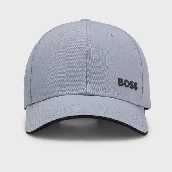 Boss Six Panel Cap in Cotton Twill with Printed Logo - Lt Blue