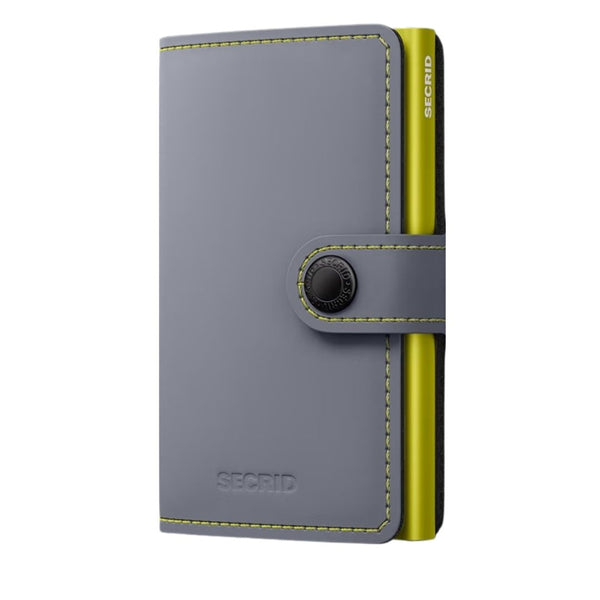 Secrid Miniwallet Matte - Lime & Grey