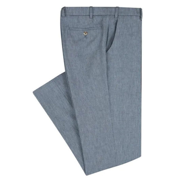 Remus Uomo Dark Blue Petro Formal Trousers - Blue