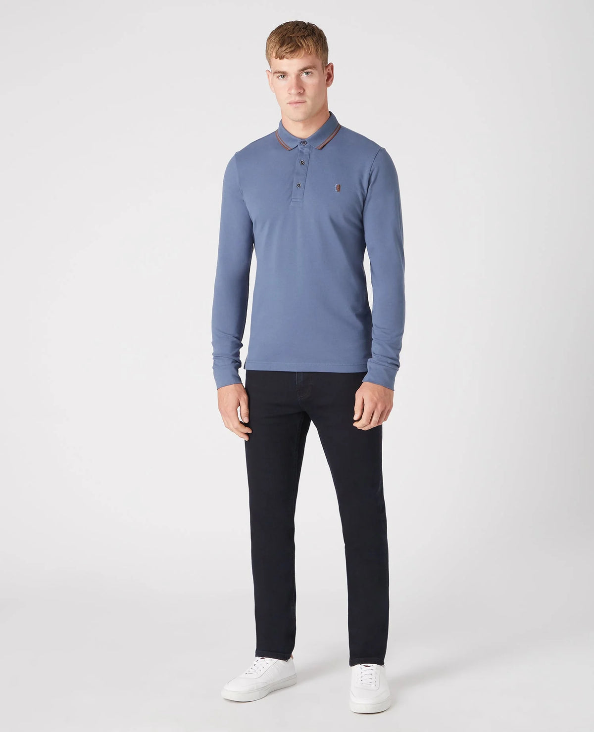 Remus Long Sleeved Polo - Blue