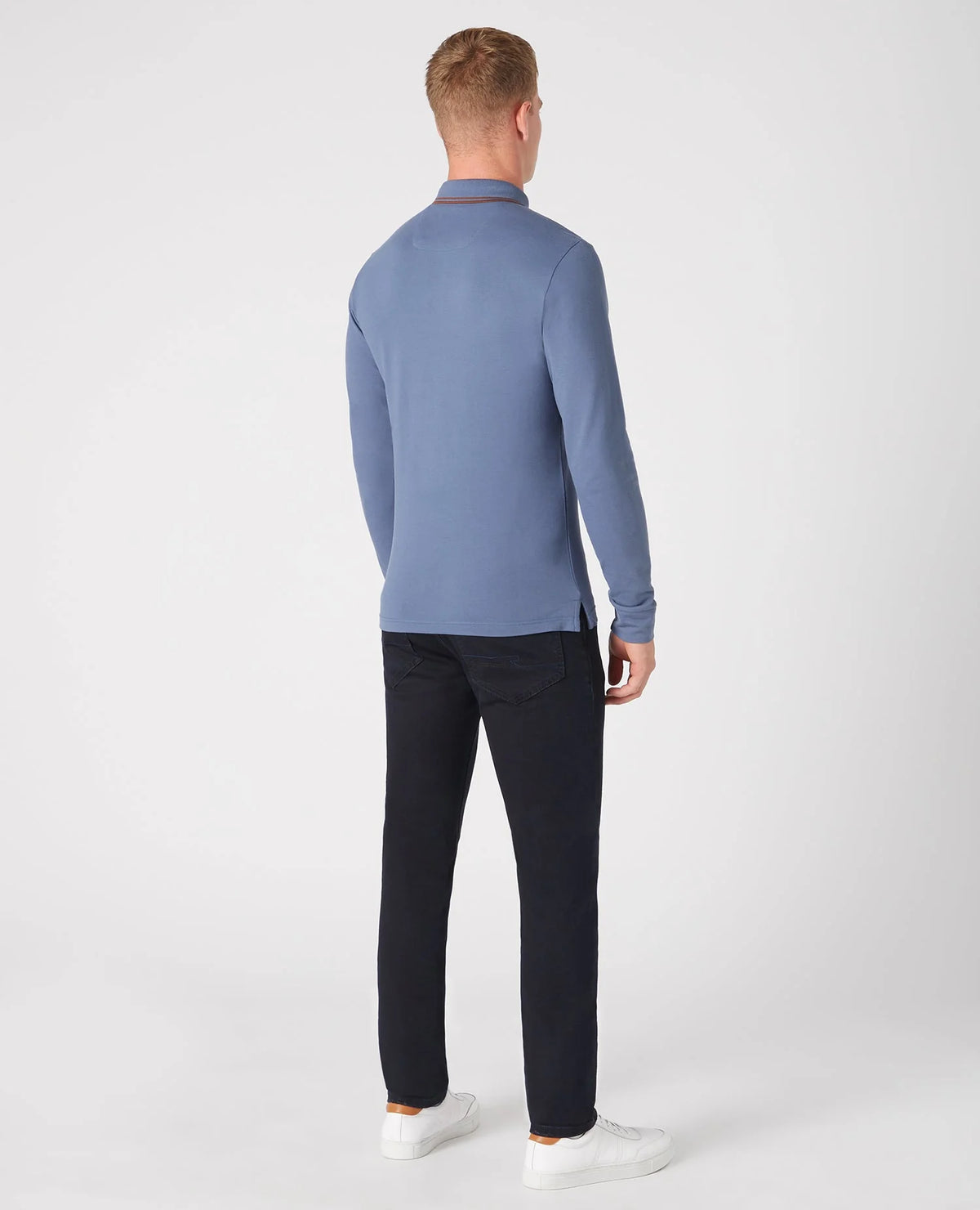 Remus Long Sleeved Polo - Blue