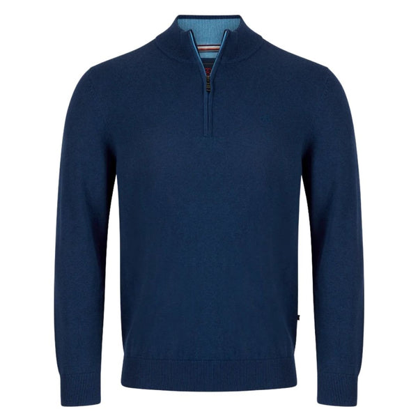 Andre Tory Zip Neck Knit - INK