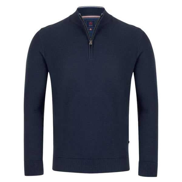 Andre Madrid Zip Knit - Navy
