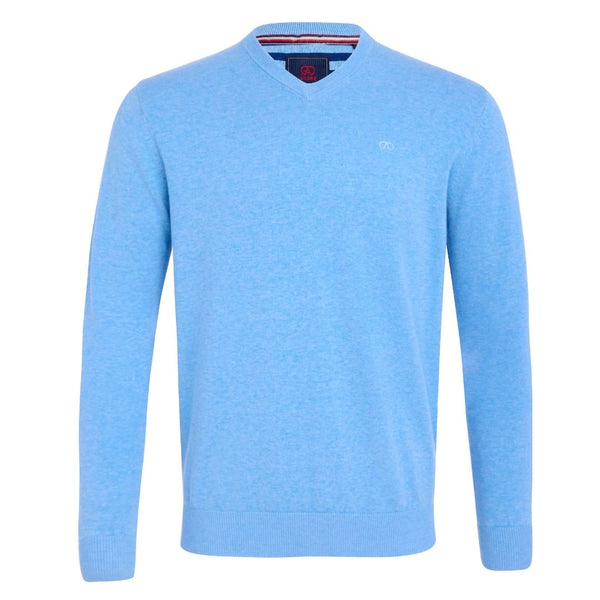 Andre Valencia V-Neck Knit - Blue