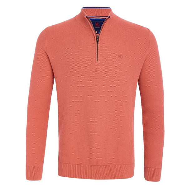 Andre Venice Zip Neck Knit - Mango