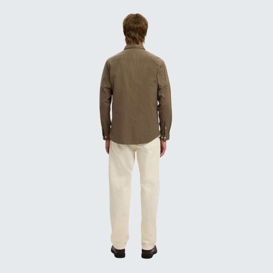 Selected Homme Flannel Shirt - Tan