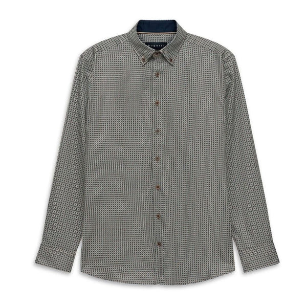 Bugatti Casual Shirt Long Sleeve - Beige