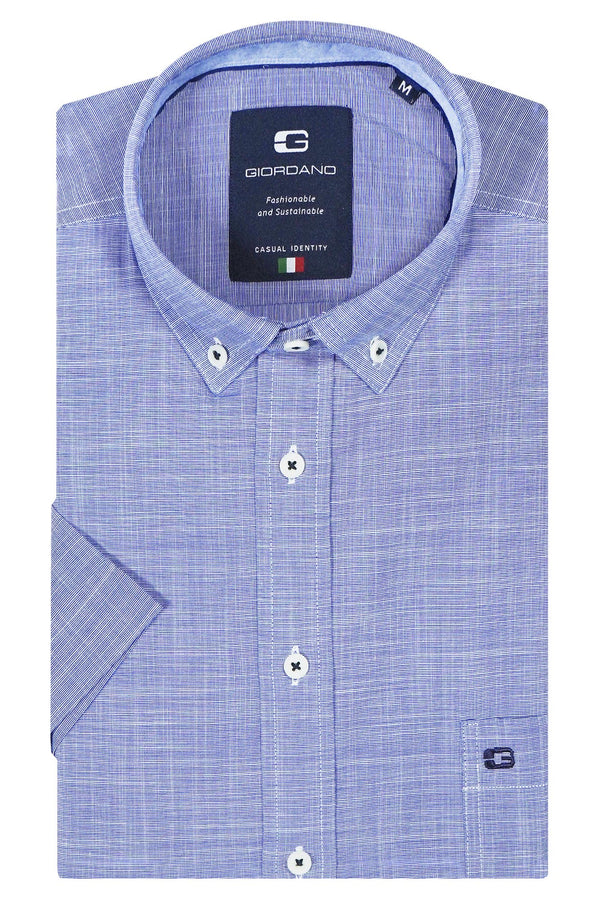 Giordano 'Marlon' Short Sleeved Shirt - Navy