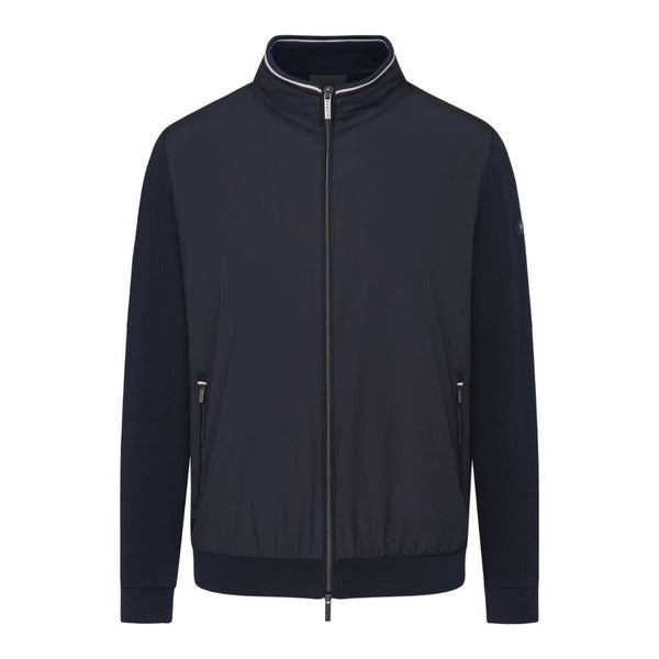 Bugatti Zip Thru Casual Knitted Jkt - Navy