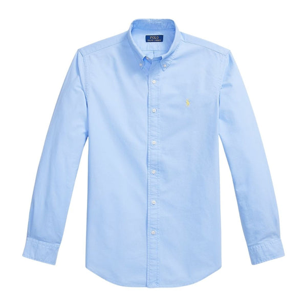 Polo Ralph Lauren Custom Fit Garment-Dyed Oxford Shirt - Austin Blue