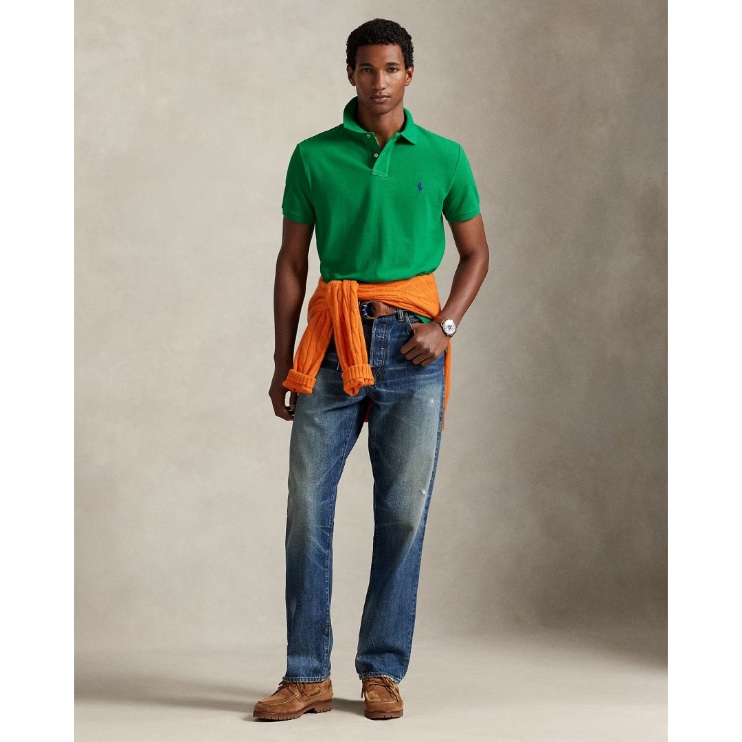 Polo Ralph Lauren The Iconic Mesh Polo Shirt - Billiard Green