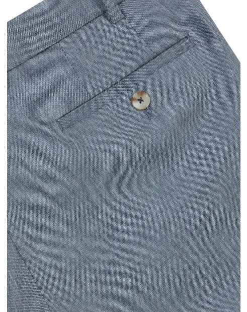 Remus Uomo Dark Blue Petro Formal Trousers - Blue