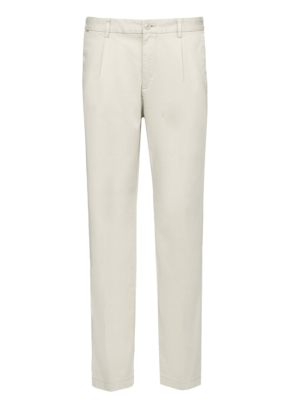 Boss 'Kane' Regular Tapered Fit Trousers - White