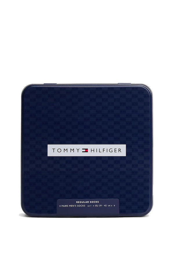 Tommy Hilfiger 4PK Giftbox Tin Socks - Blue