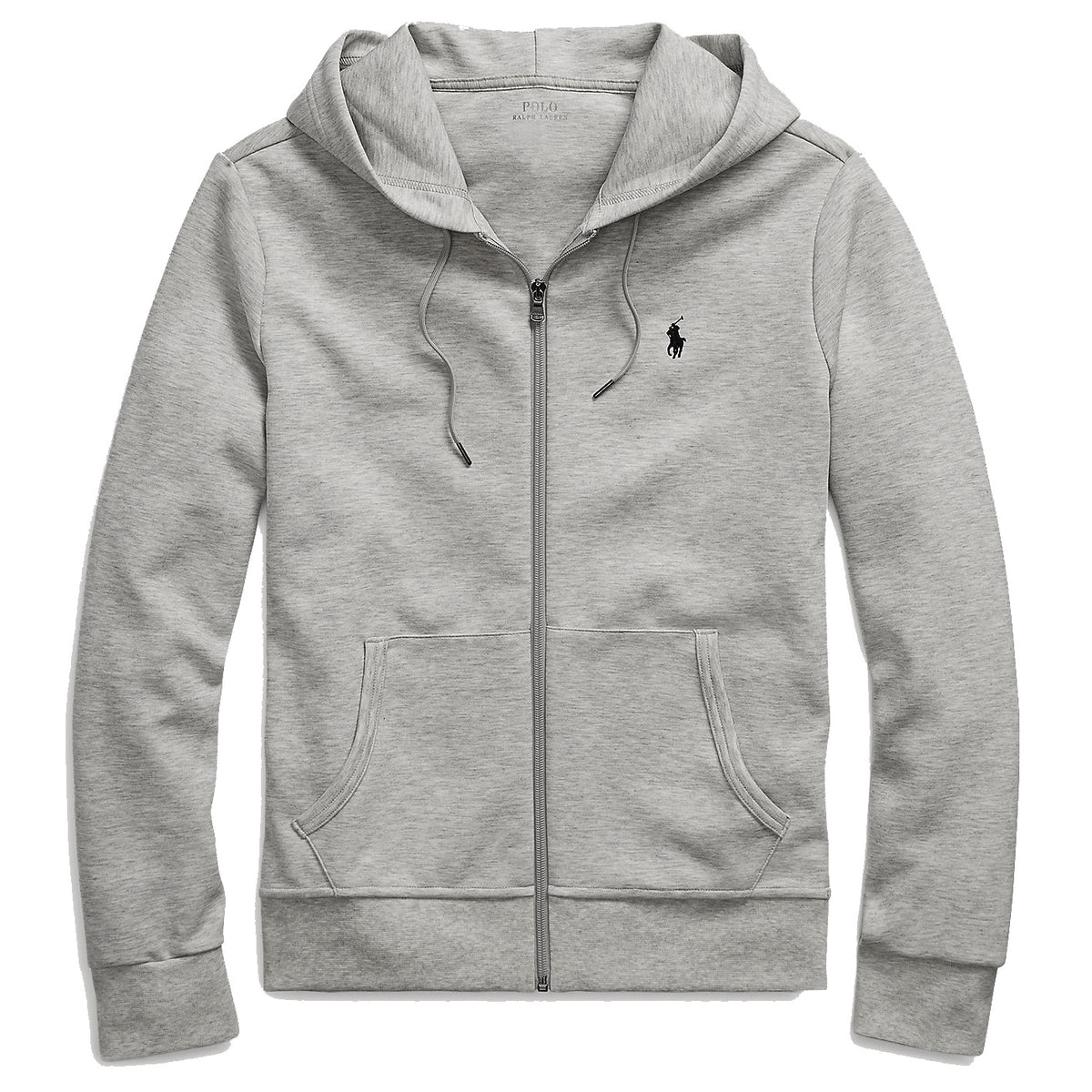 Polo Ralph Lauren Double-Knit Full Zip Hoodie - Grey
