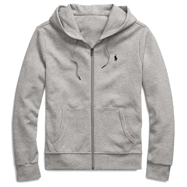 Polo Ralph Lauren Double-Knit Full Zip Hoodie - Grey
