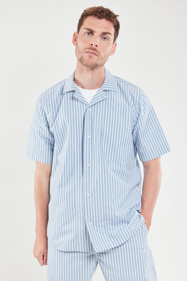 Armor Lux Chemise MC Confort C-RAYE BLEU - Blue