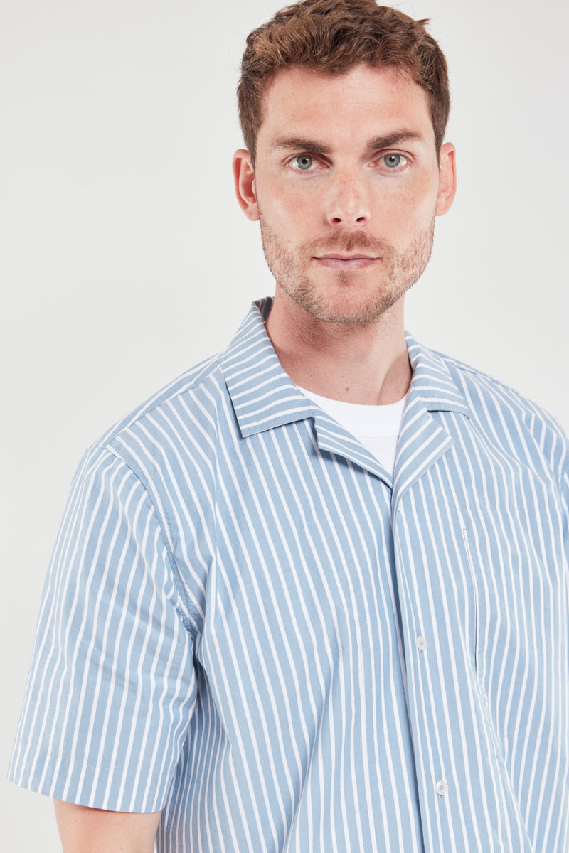 Armor Lux Chemise MC Confort C-RAYE BLEU - Blue