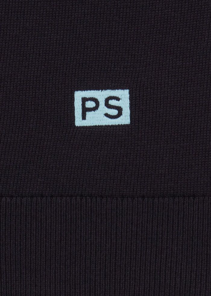 Paul Smith Knit Sweater Polo - Navy Blue
