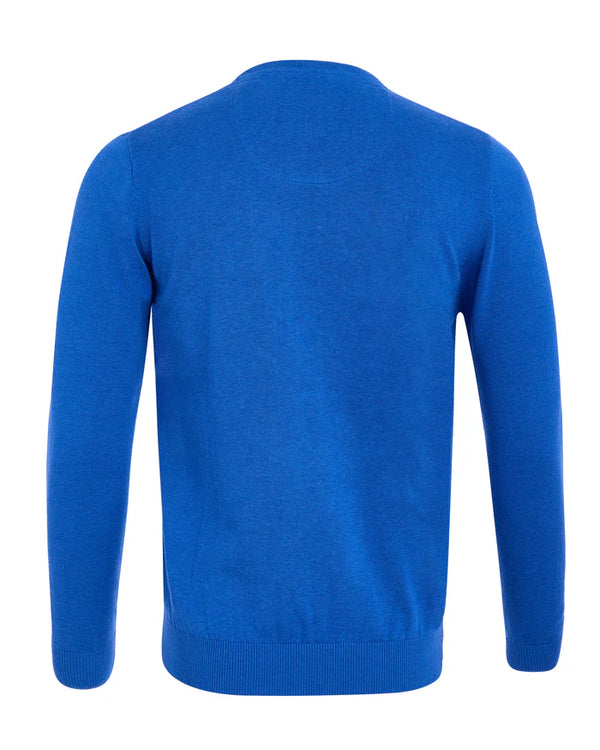 Andre Valencia V-Neck Knit - Cobalt