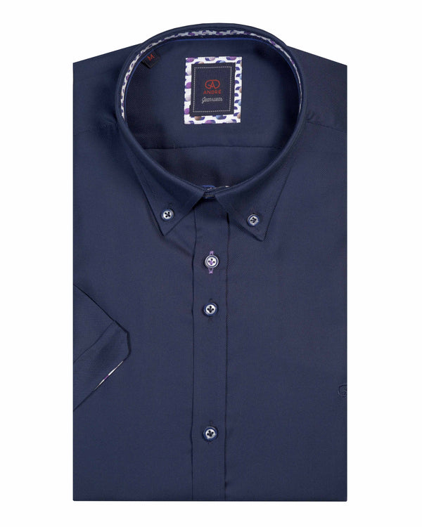 Andre 'Baggot' Short Sleeve Shirt - Navy