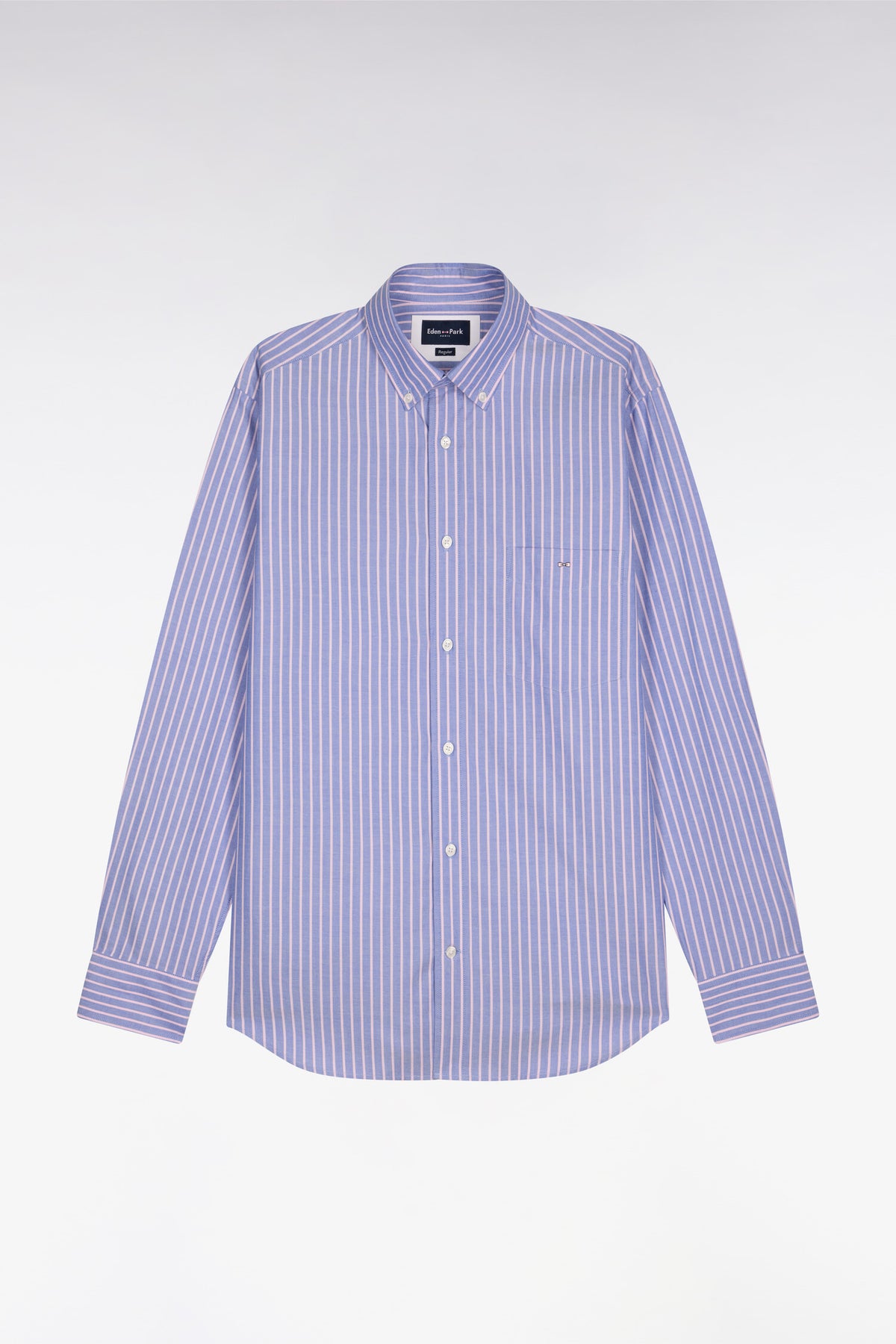 Eden Park Stripe Long Sleeve Shirt - Pink/Blue