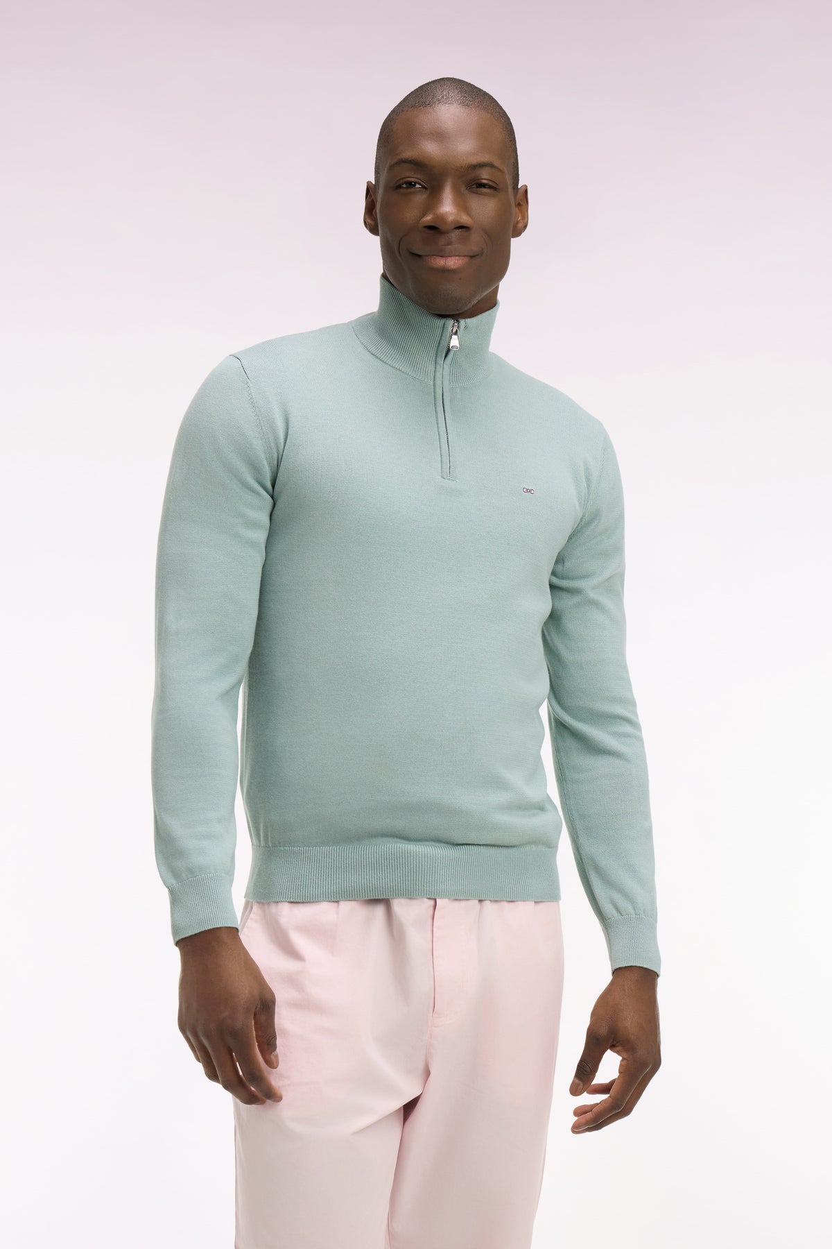 Eden Park Quarter Zip Pullover Knit - Green