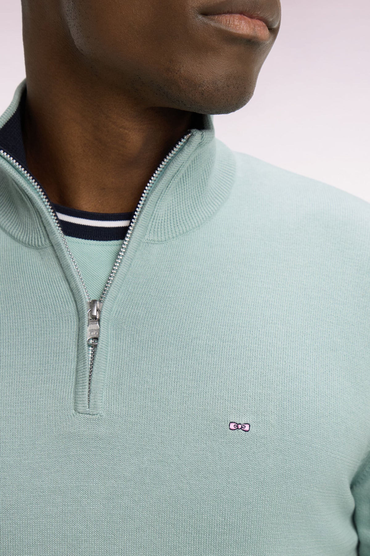 Eden Park Quarter Zip Pullover Knit - Green
