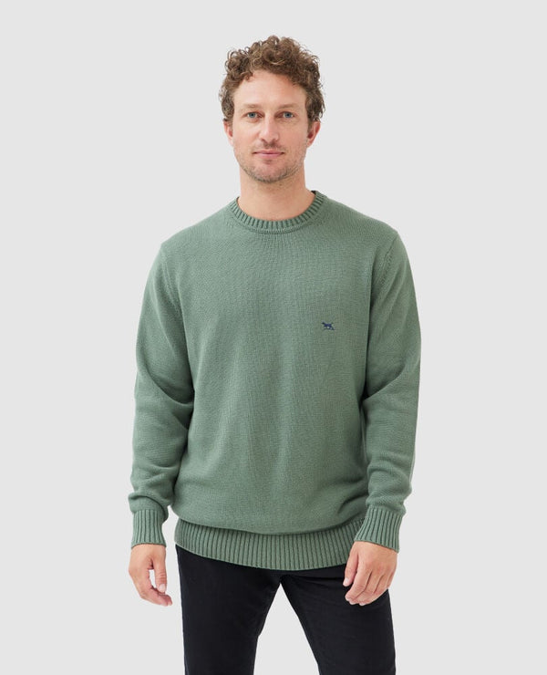 Rodd & Gunn Gunn Crew Knit - Olive