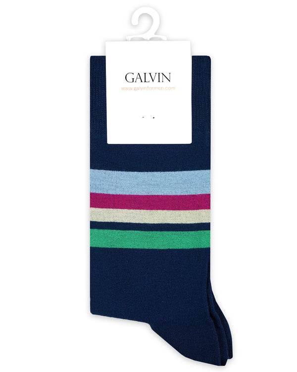 Luxury Bamboo STP Sock Navy/Multi