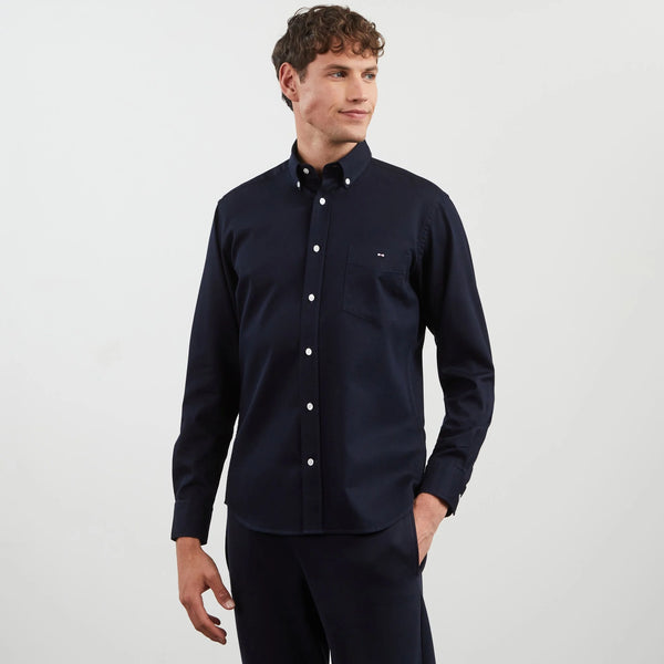 Eden Park Stitched Cotton Shirt - Navy